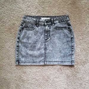 Gray Denim mini skirt